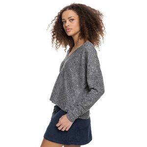 Roxy Charcoal Knit Sweater